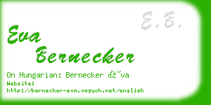 eva bernecker business card